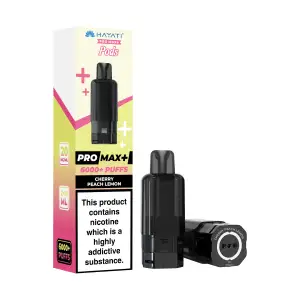 Hayati Pro Max Plus 6K Prefilled Pods - 20mg | Cherry Peach Lemon